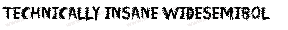 Technically Insane Widesemibold字体转换